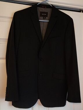 Adam Levine Collection Black Men's Two-Button Blazer